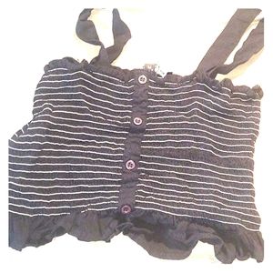 Black and White crop top